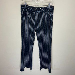 Betabrand Womens XL Bootcut Dress Pant Yoga Pant Stretch Two Pocket Blue Stripe